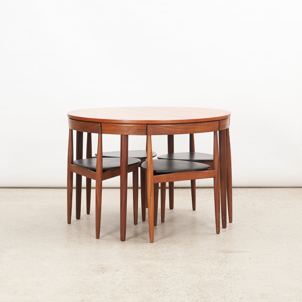 Teak 'Roundette' Dining Set by Hans Olsen for Frem Røjle. Midcentury modern furniture. Danish Design. Scandinavian Modern.