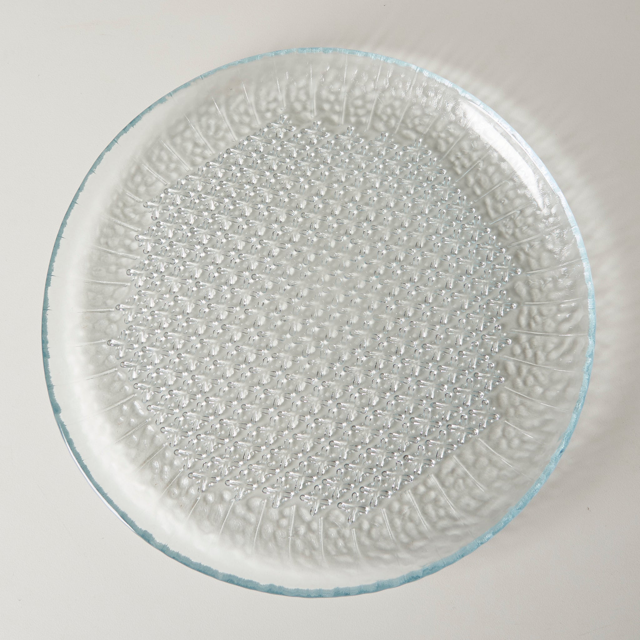 Vintage Textured Glass Plate
