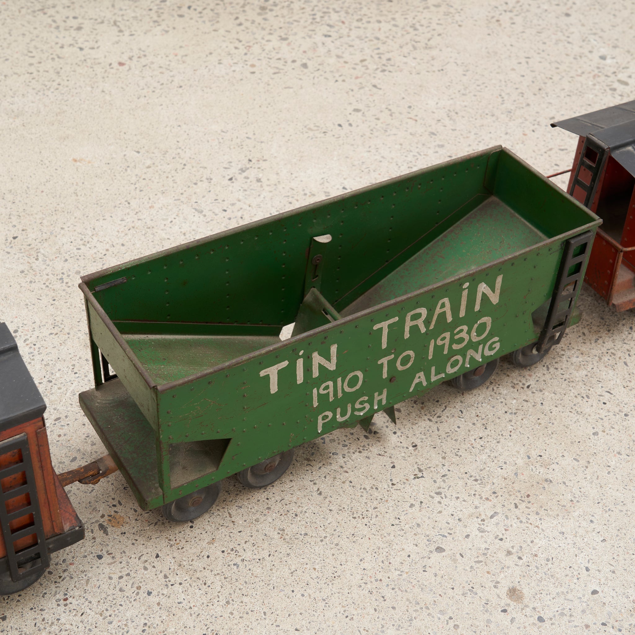 1930's 'Cor-Cor' Toy Train Set by Corcoran Mfg. Co.