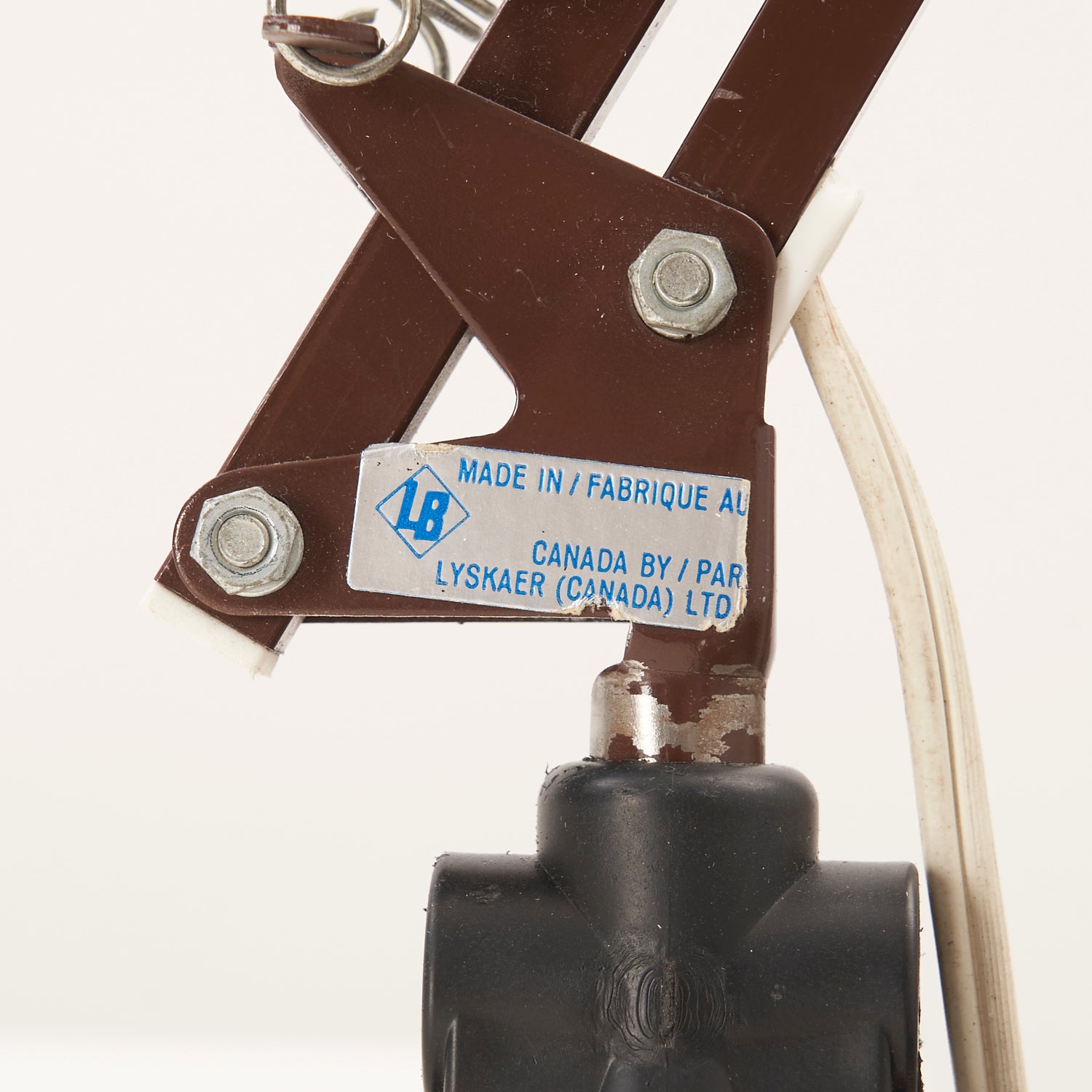 Brown Articulating Clamp Lamp by Lyskaer
