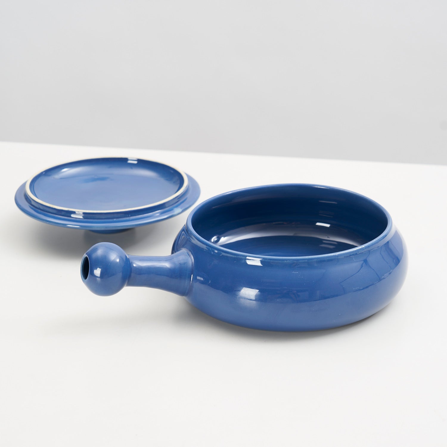 Stoneware Pan w/ Handle & Lid by Höganäs Keramik