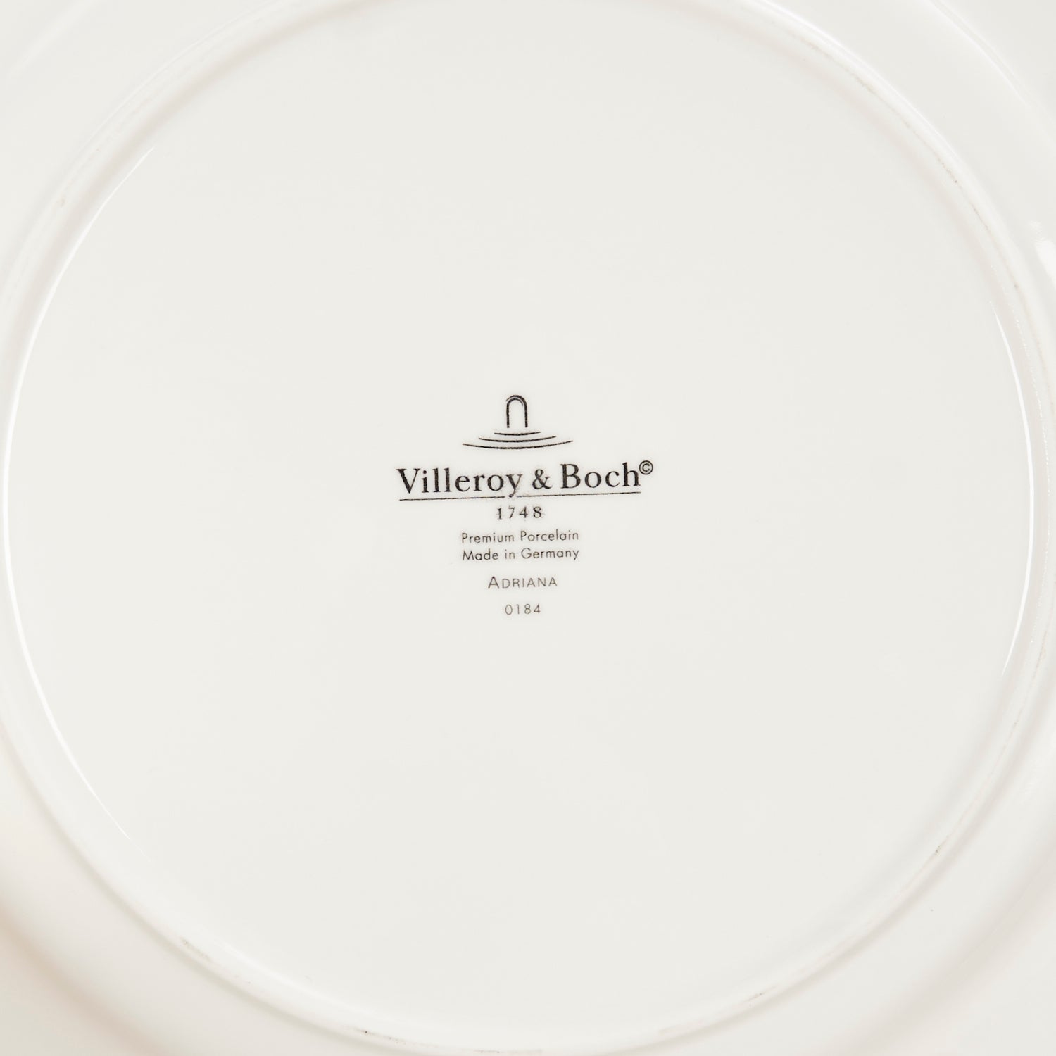 Set of 6 'Adriana' Porcelain Dinner Plates by Villeroy & Boch (New Old Stock)