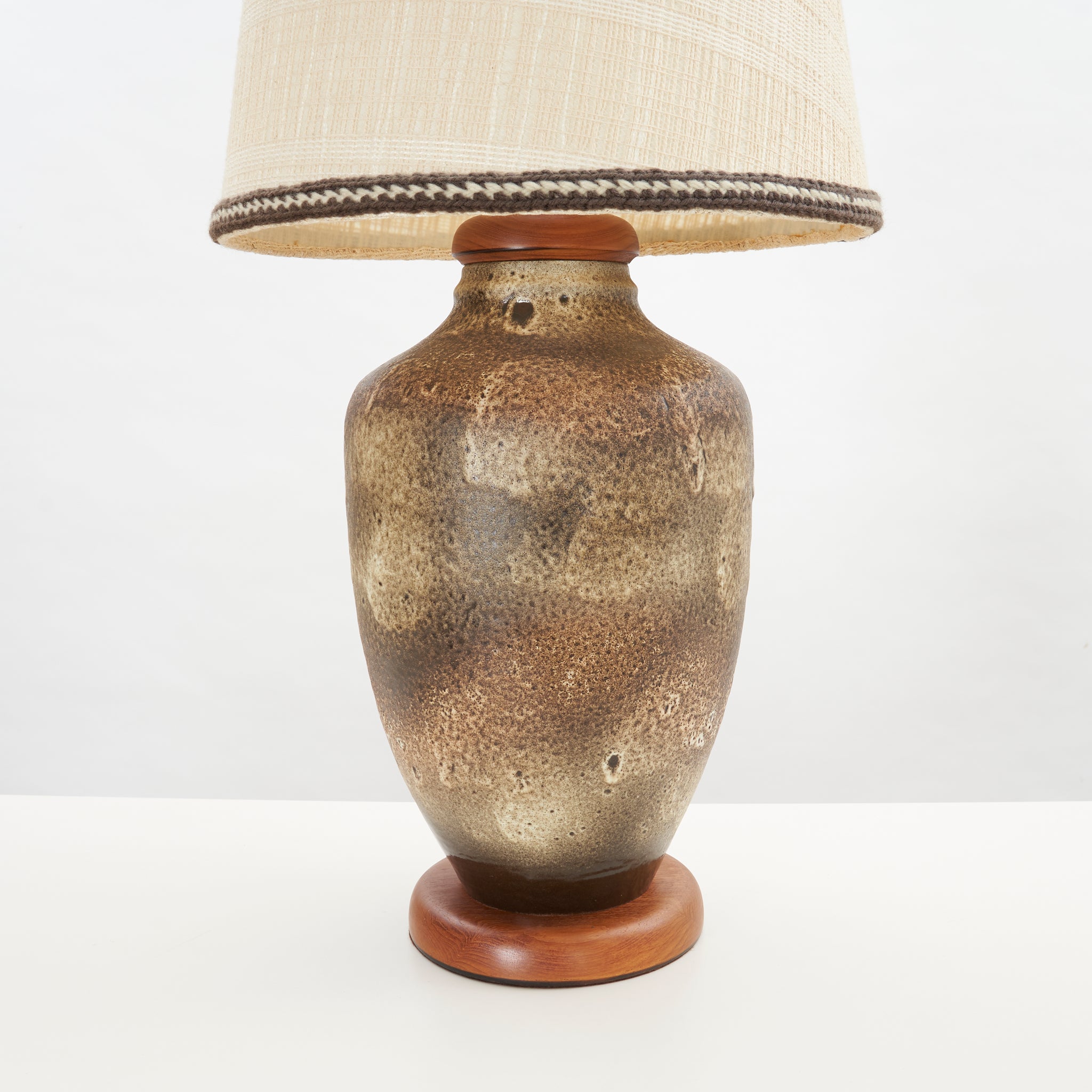 Large Vintage Pottery Lamp
