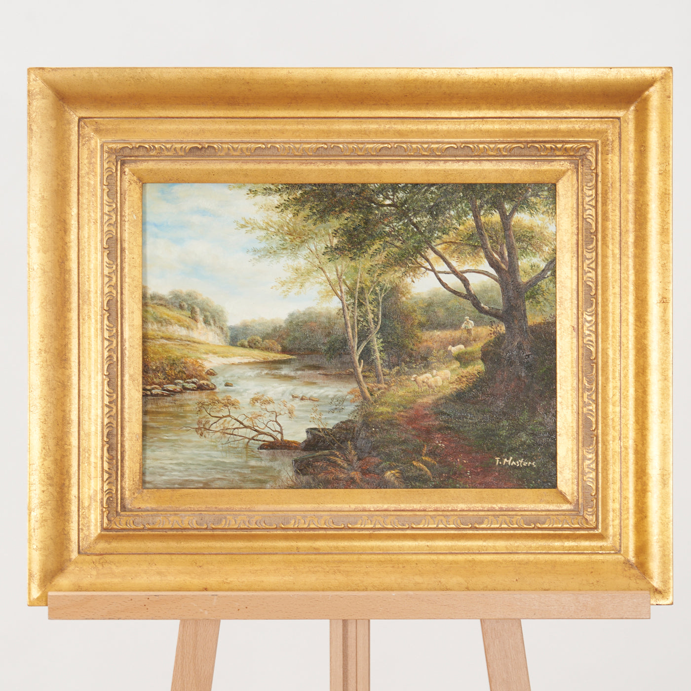 Signed Landscape Oil Painting