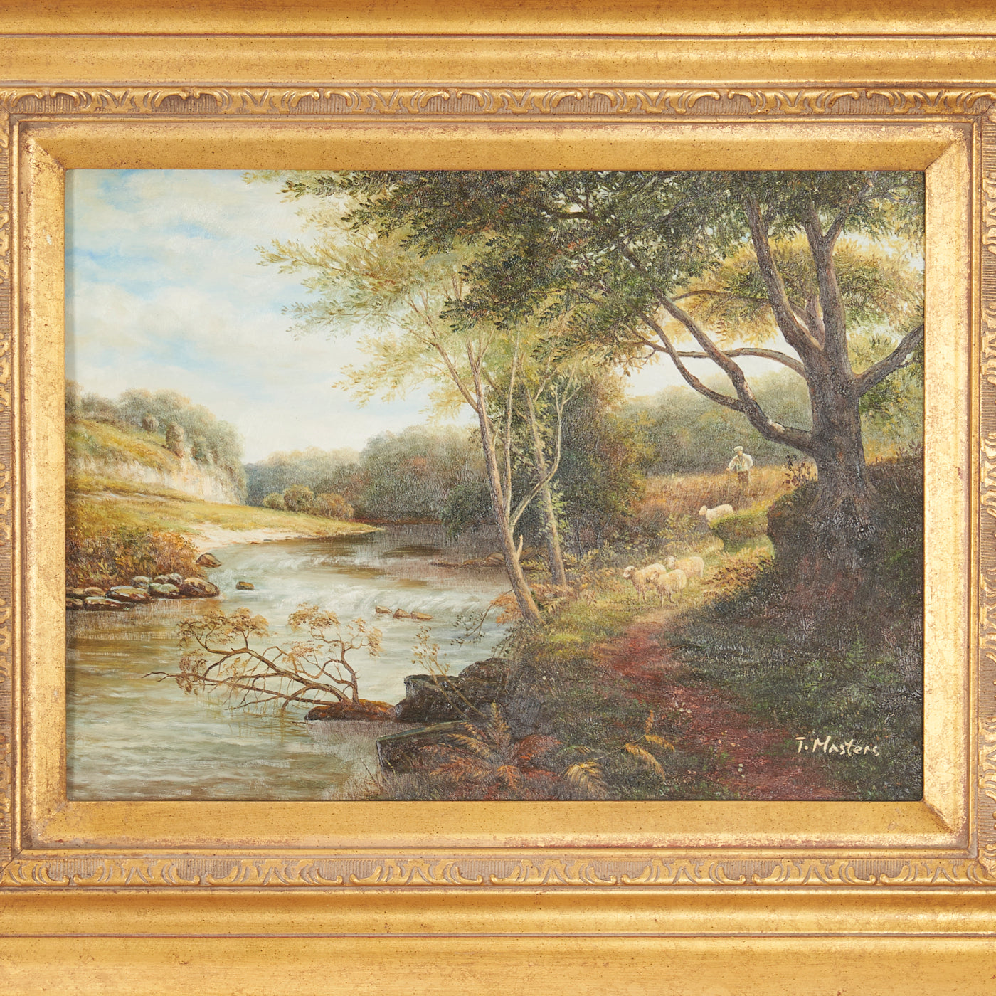 Signed Landscape Oil Painting