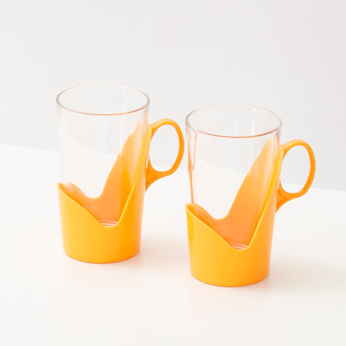 Pair of Vintage Glasses w/ Plastic Holders