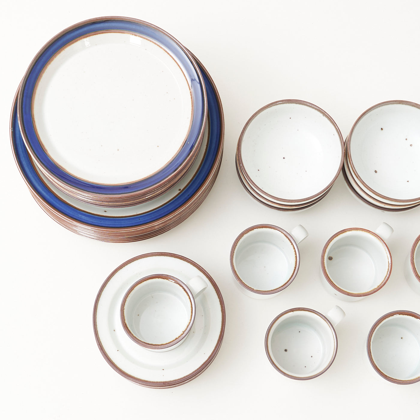 'Brown Mist' Stoneware Set by Niels Refsgaard for Dansk