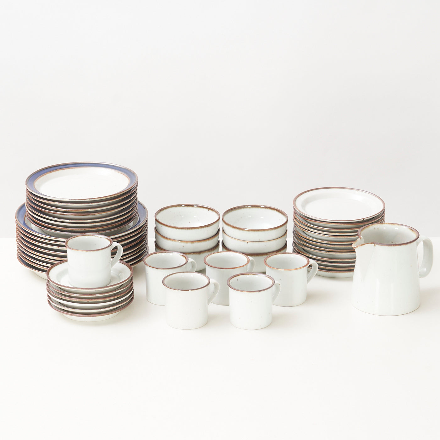 'Brown Mist' Stoneware Set by Niels Refsgaard for Dansk