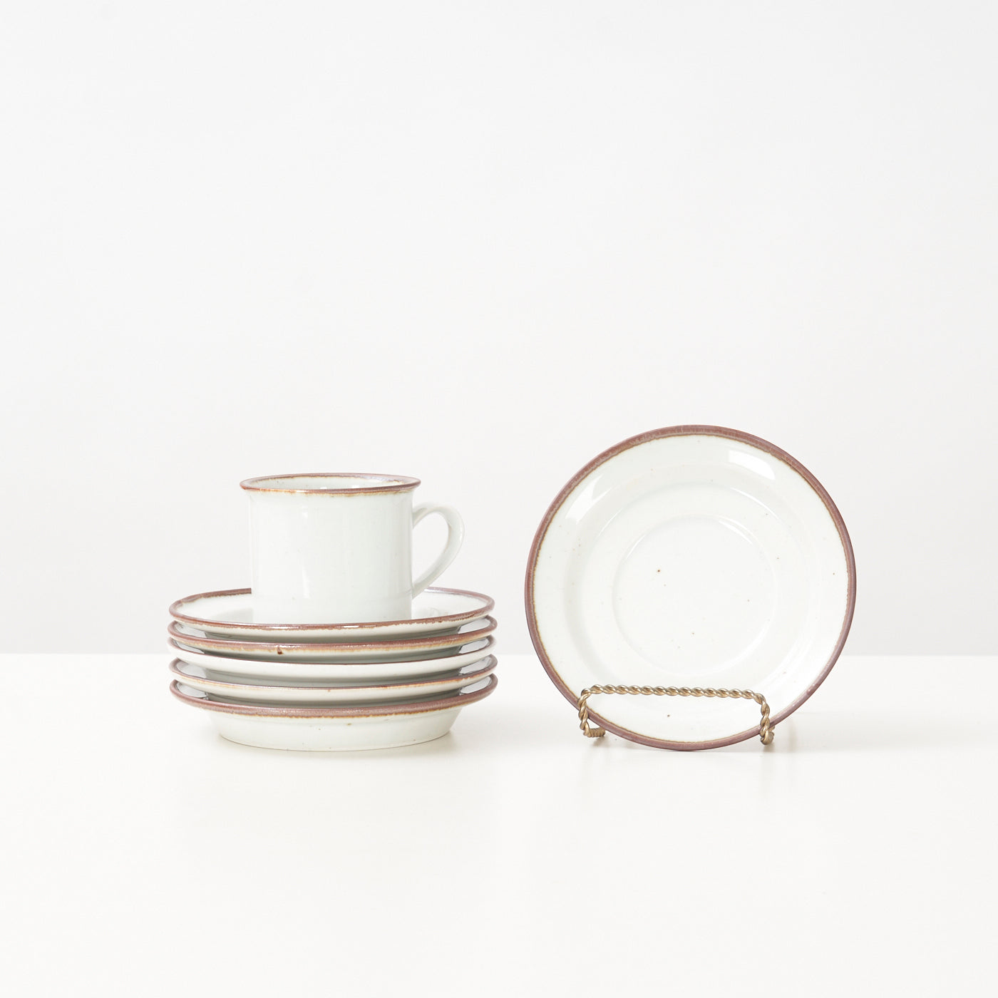 'Brown Mist' Stoneware Set by Niels Refsgaard for Dansk