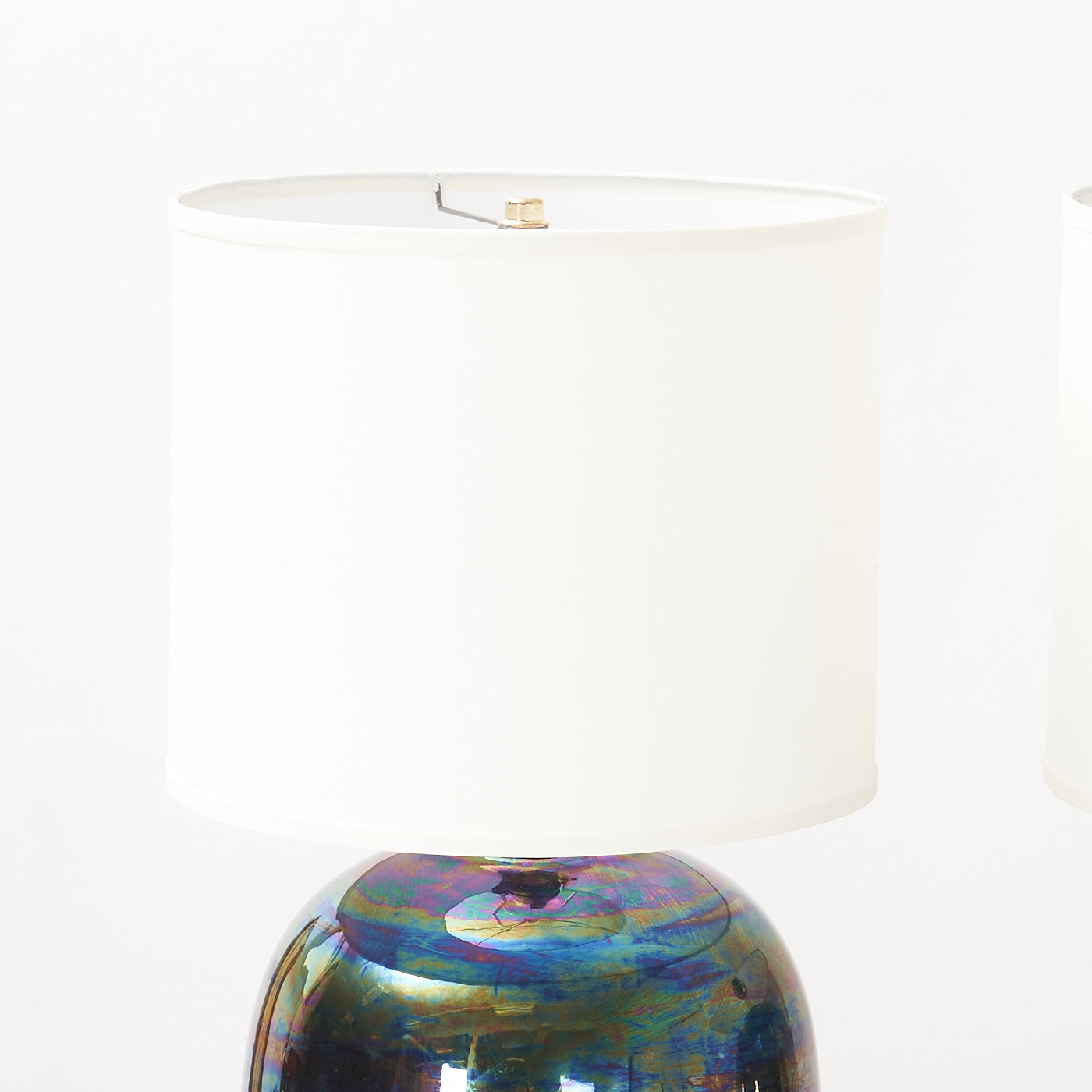 Pair of Vintage Iridescent Table Lamps