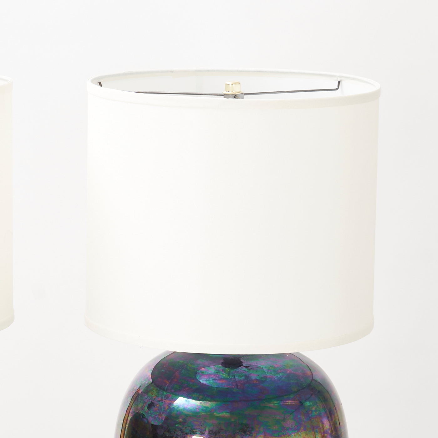 Pair of Vintage Iridescent Table Lamps