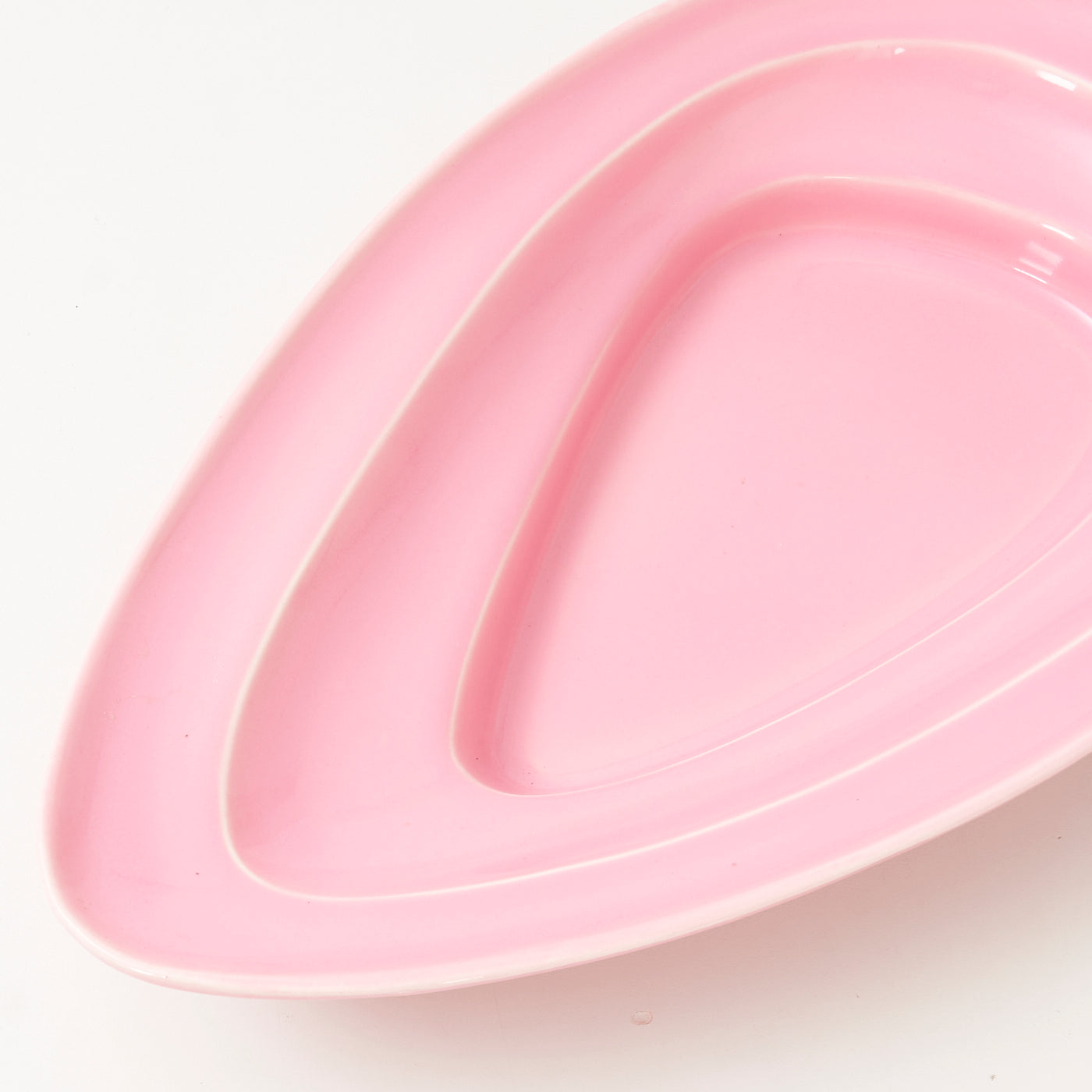 Large Pink Ceramic Dish by Royal Haeger