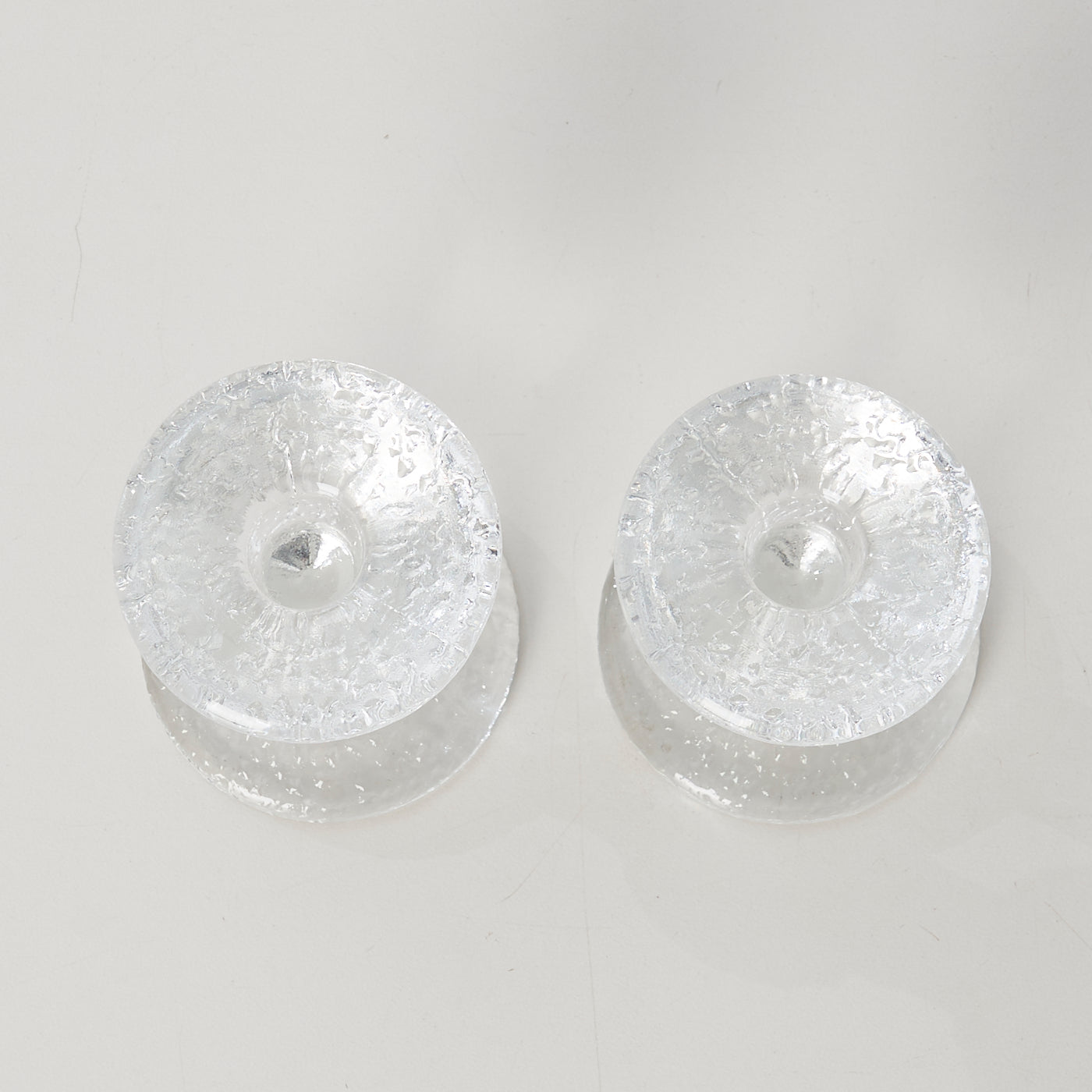 Pair of Glass Candle Holders by Iittala