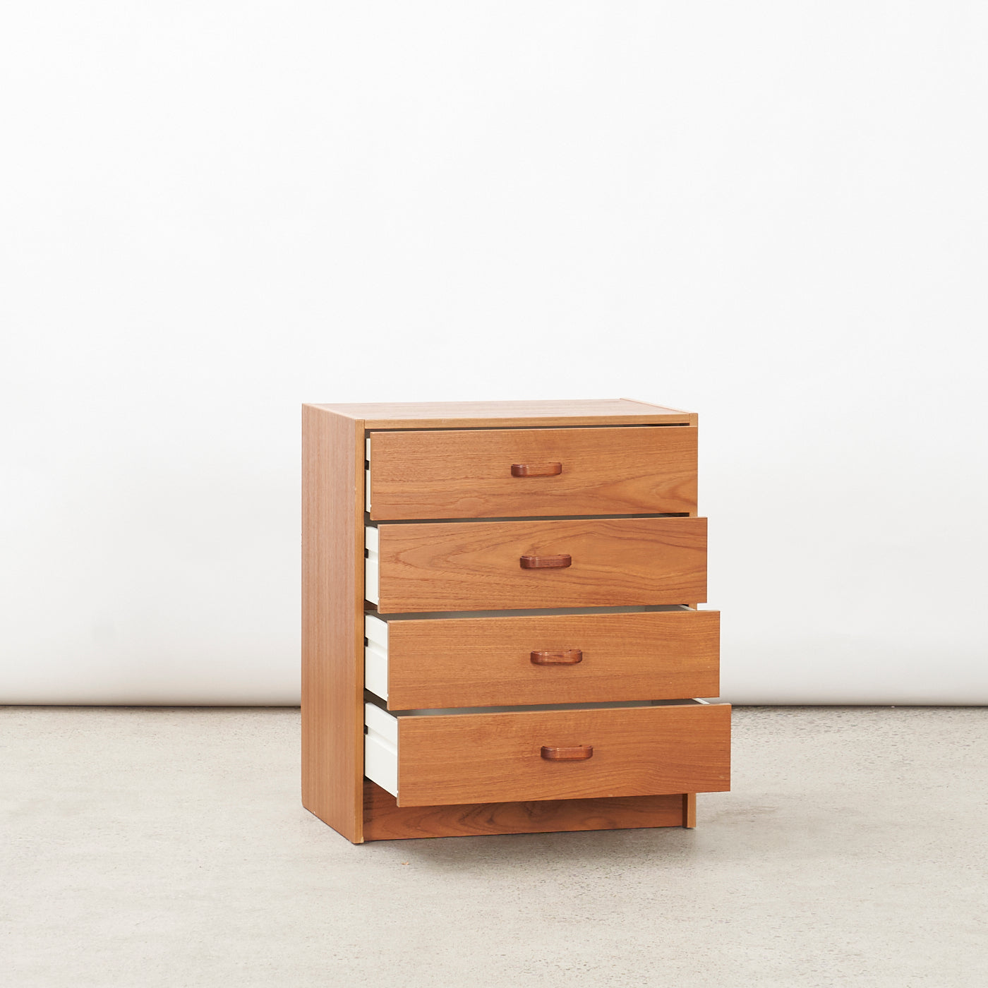Small Teak 4-Drawer Dresser, Denmark