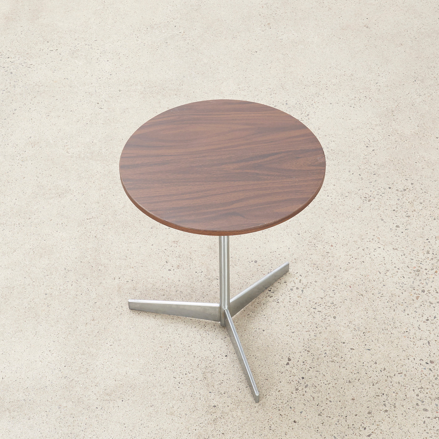 Round Laminate & Metal Side Table by Curtis, Canada