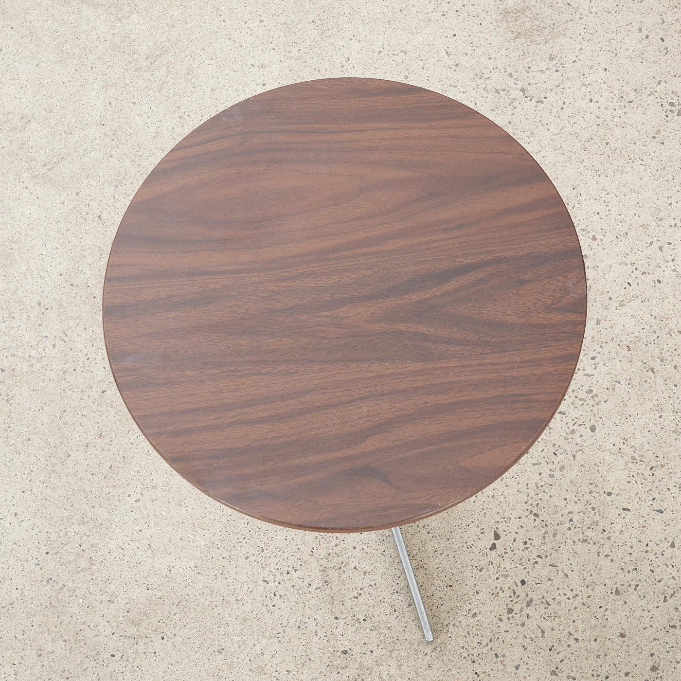 Round Laminate & Metal Side Table by Curtis, Canada