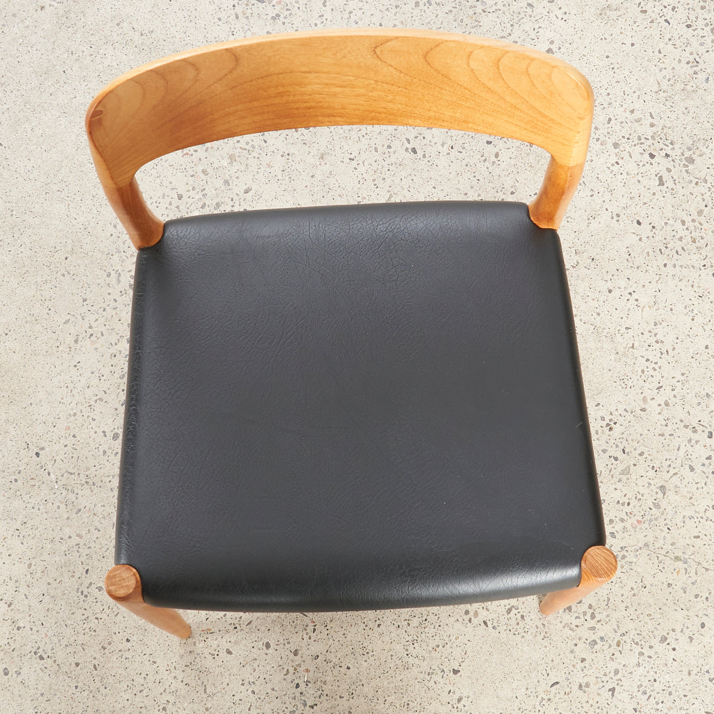 Single Teak & Vinyl 'No. 75' Side Chair by Niels O. Møller for J.L. Møller, Denmark