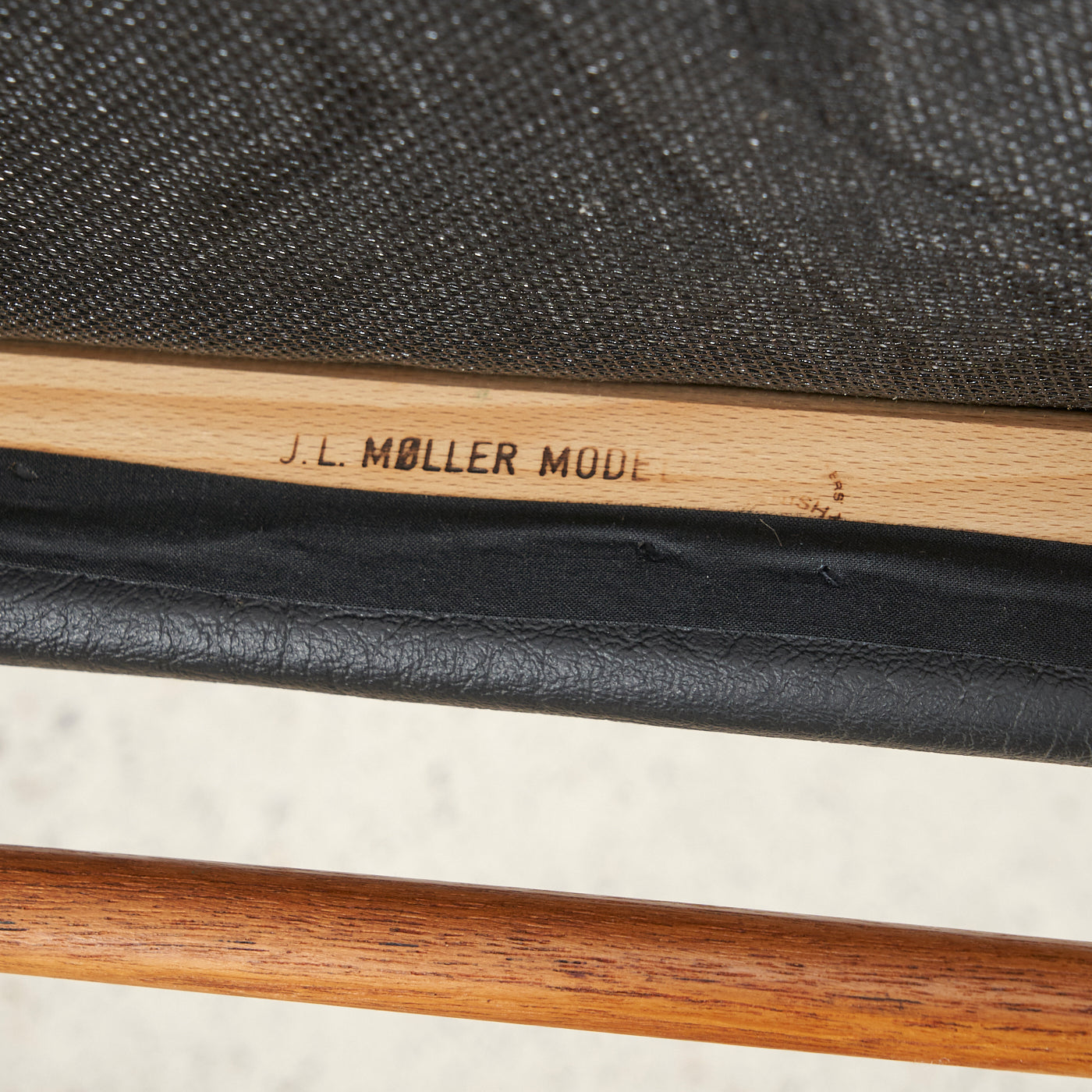 Single Teak & Vinyl 'No. 75' Side Chair by Niels O. Møller for J.L. Møller, Denmark