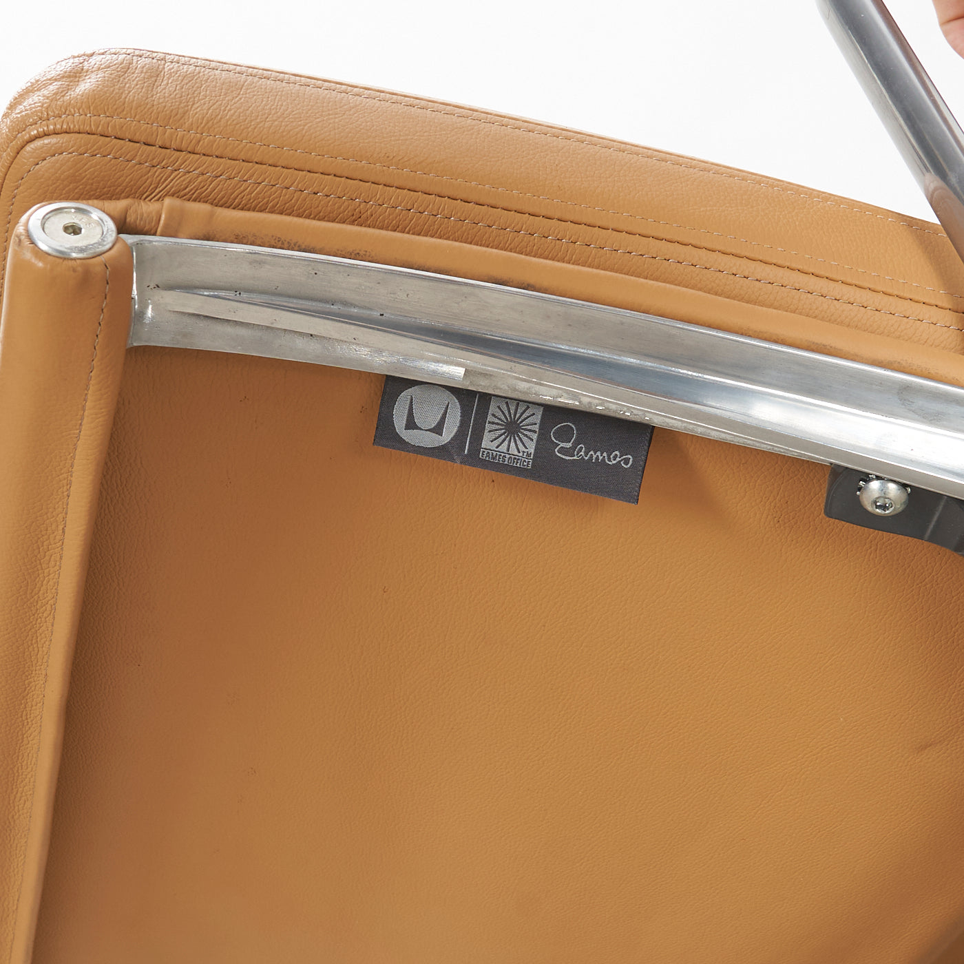 Eames Soft Pad Leather Lounge Chair w/ Tilt for Herman Miller