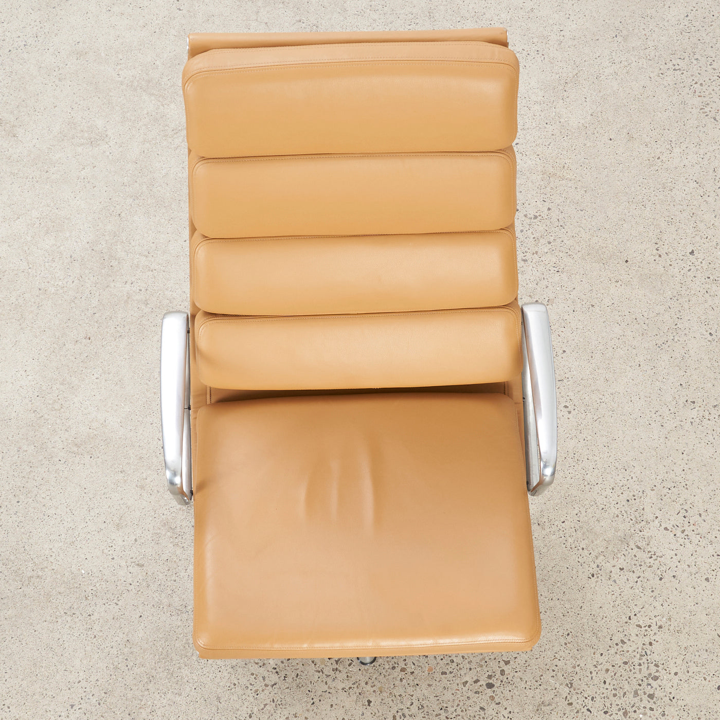 Eames Soft Pad Leather Lounge Chair w/ Tilt for Herman Miller