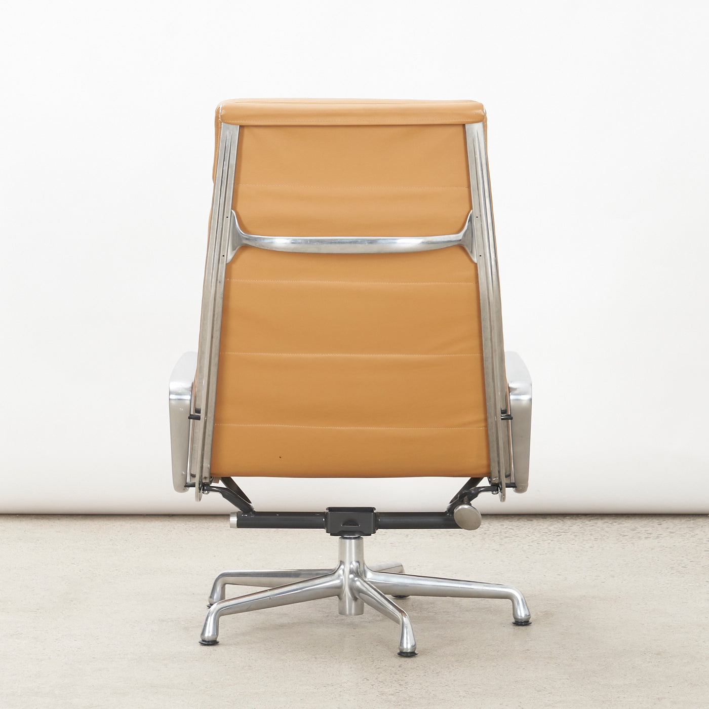 Eames Soft Pad Leather Lounge Chair w/ Tilt for Herman Miller