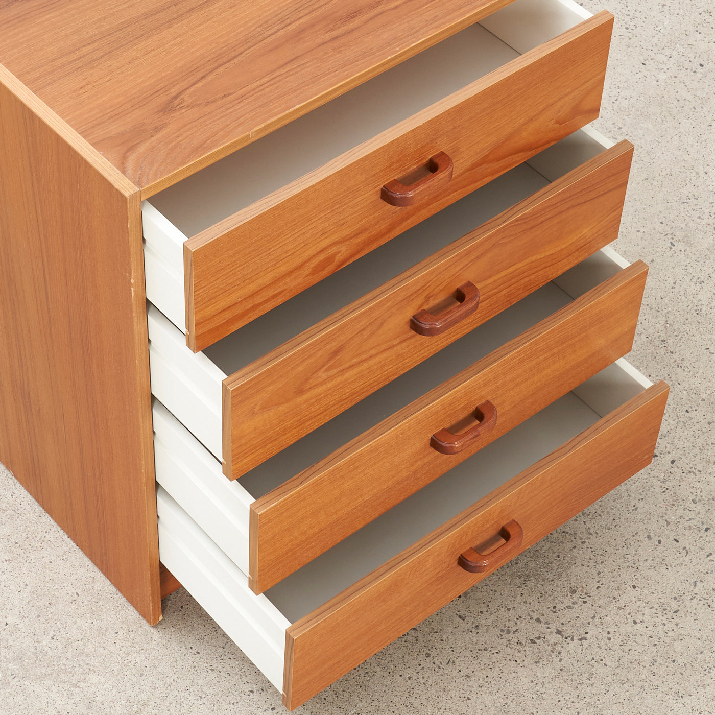 Small Teak 4-Drawer Dresser, Denmark