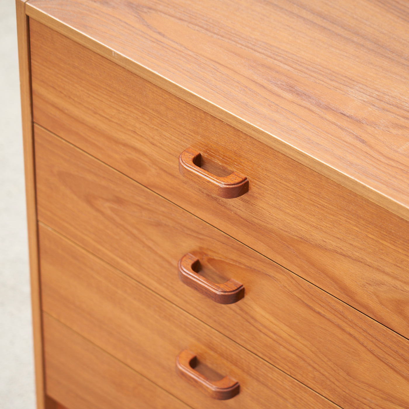 Small Teak 4-Drawer Dresser, Denmark
