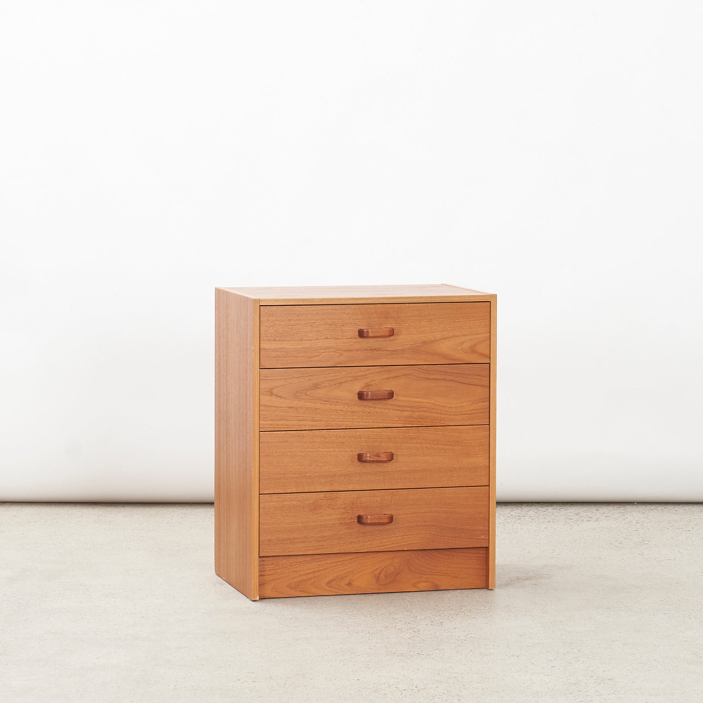 Small Teak 4-Drawer Dresser, Denmark
