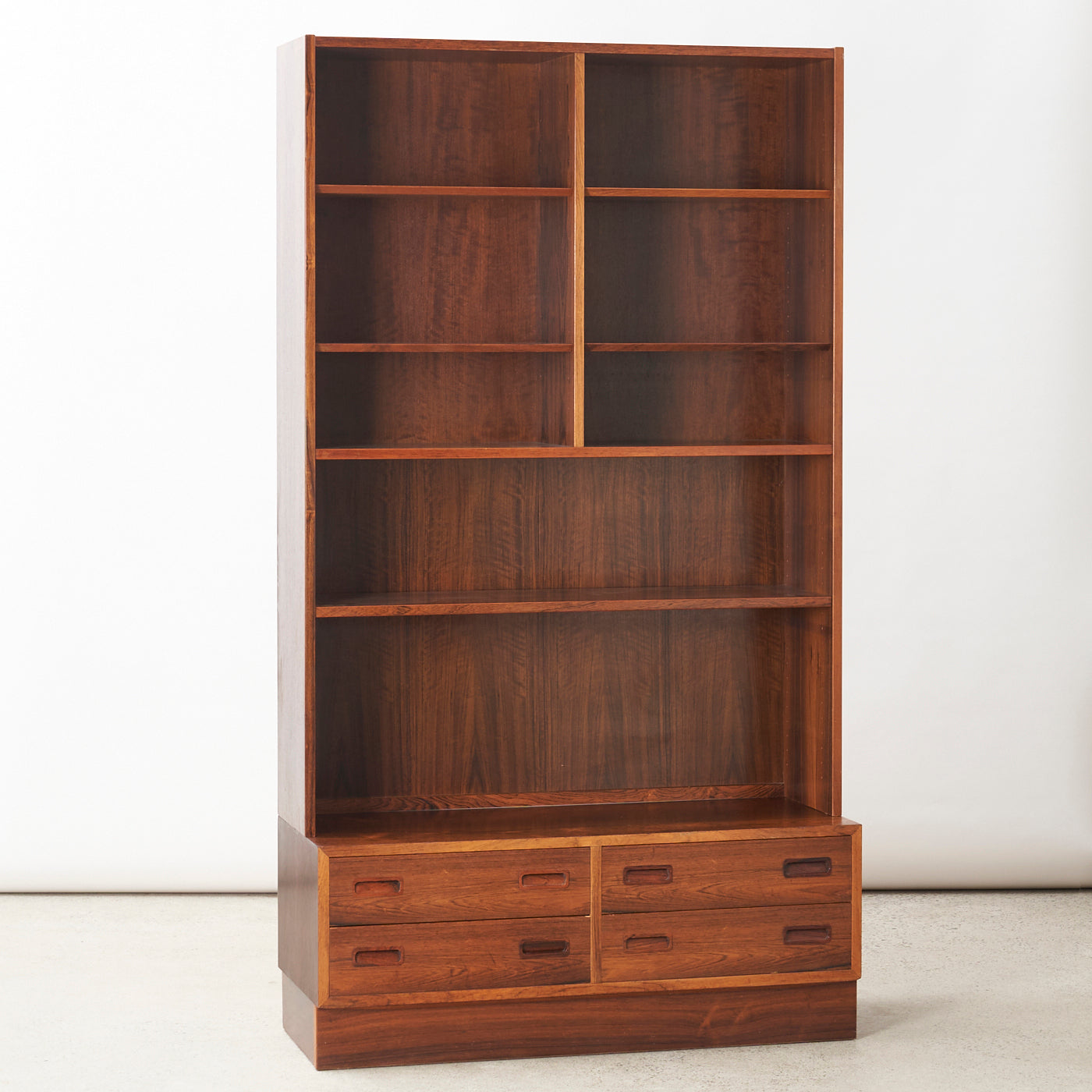 Rosewood Bookcase w/ Drawers by Poul Hundevad, Denmark
