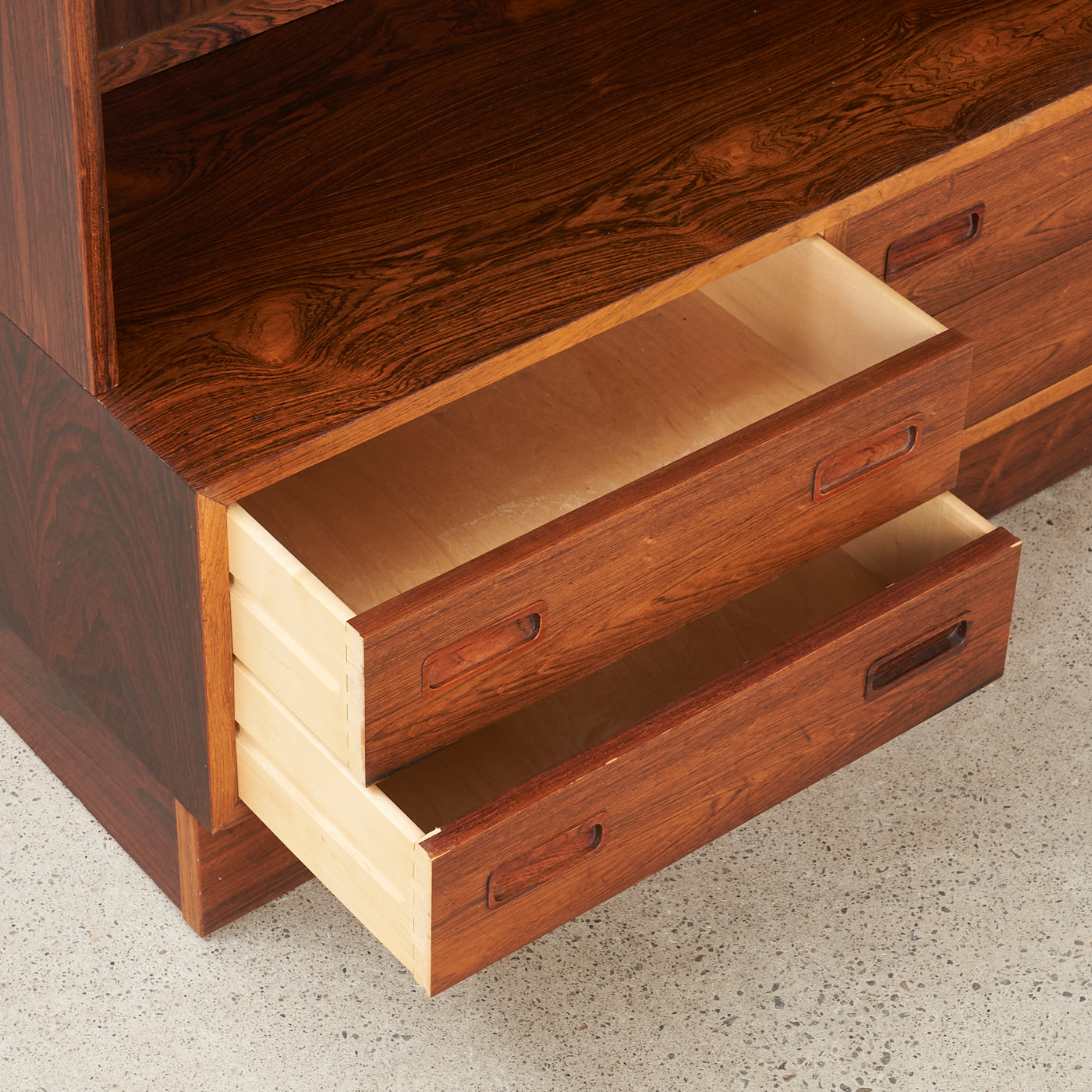 Rosewood Bookcase w/ Drawers by Poul Hundevad, Denmark