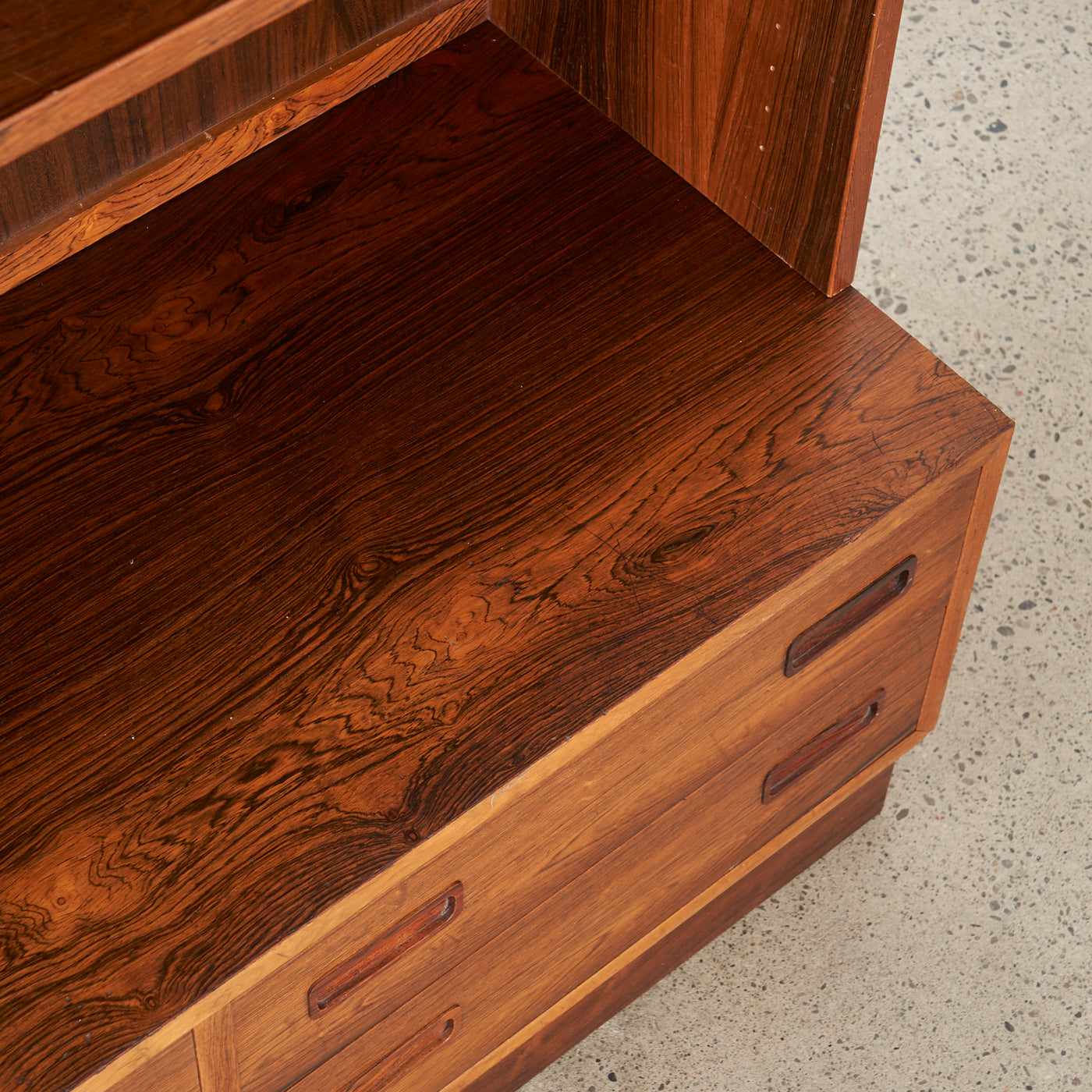 Rosewood Bookcase w/ Drawers by Poul Hundevad, Denmark