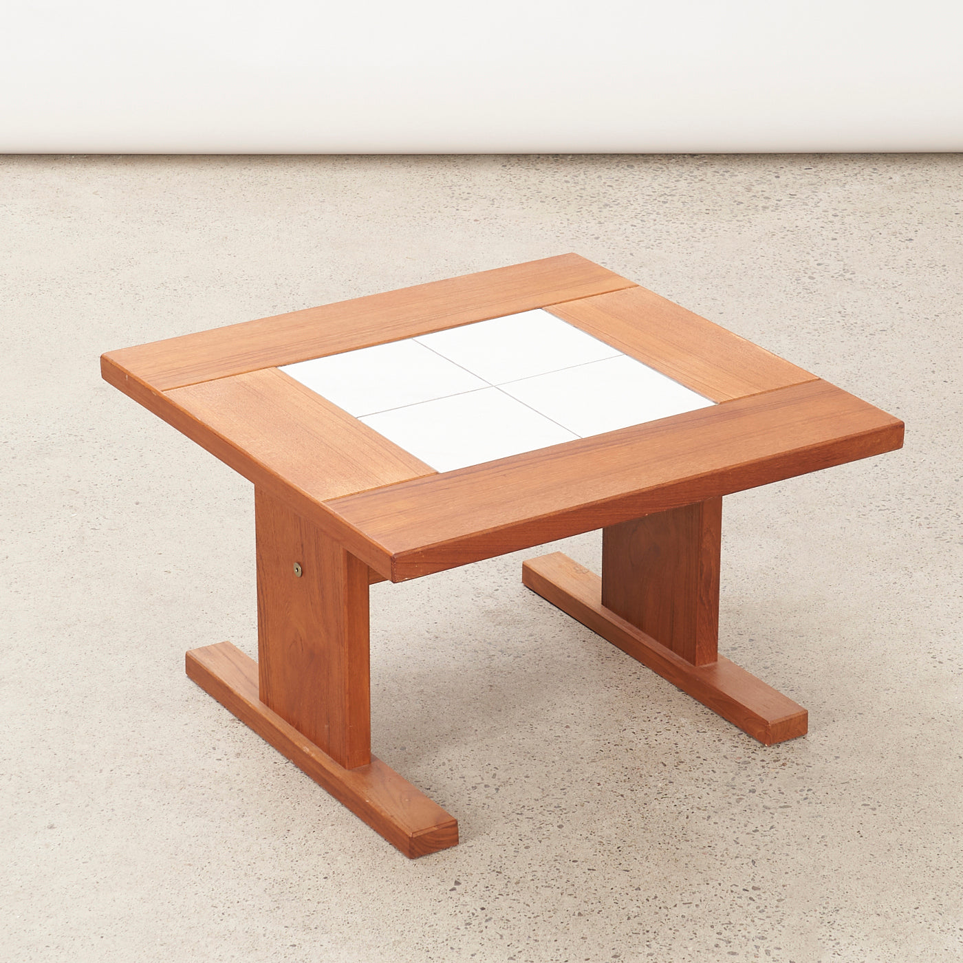 Teak Tile Top Coffee / Side Table