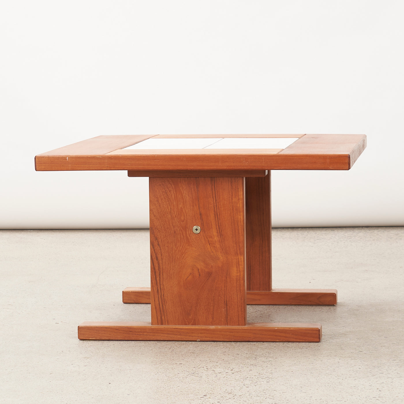 Teak Tile Top Coffee / Side Table