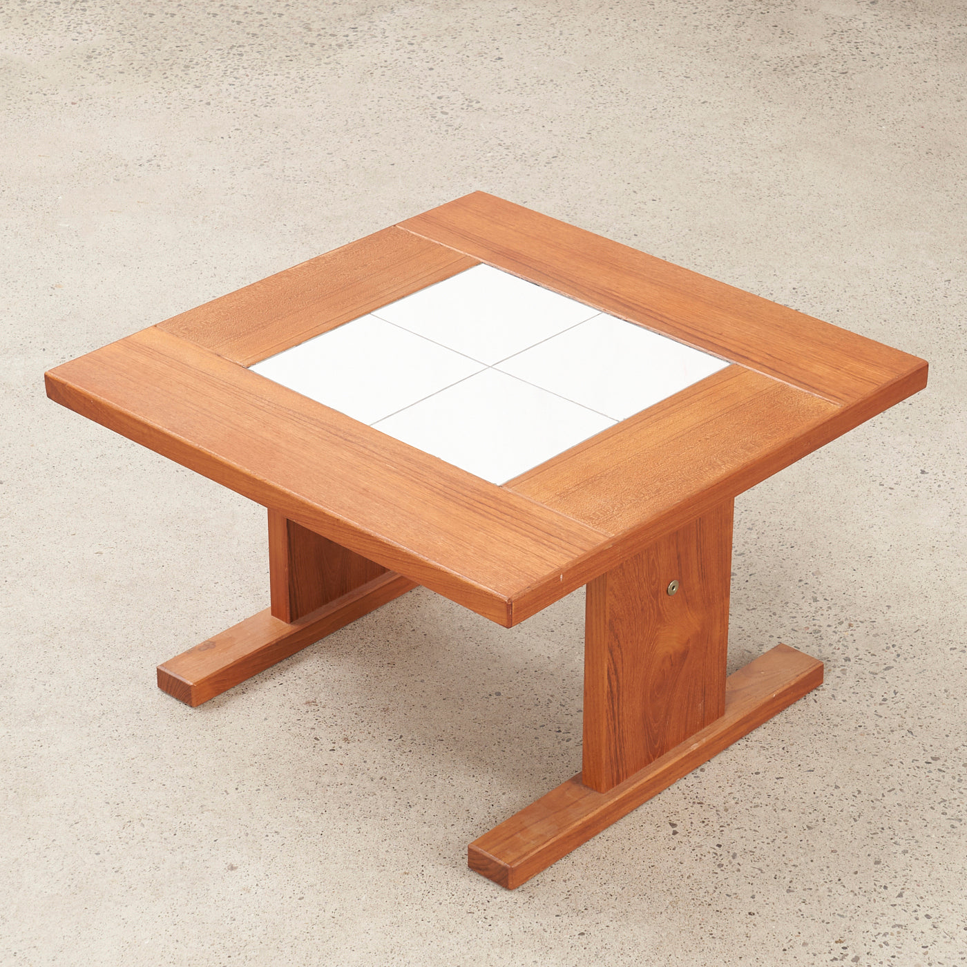 Teak Tile Top Coffee / Side Table