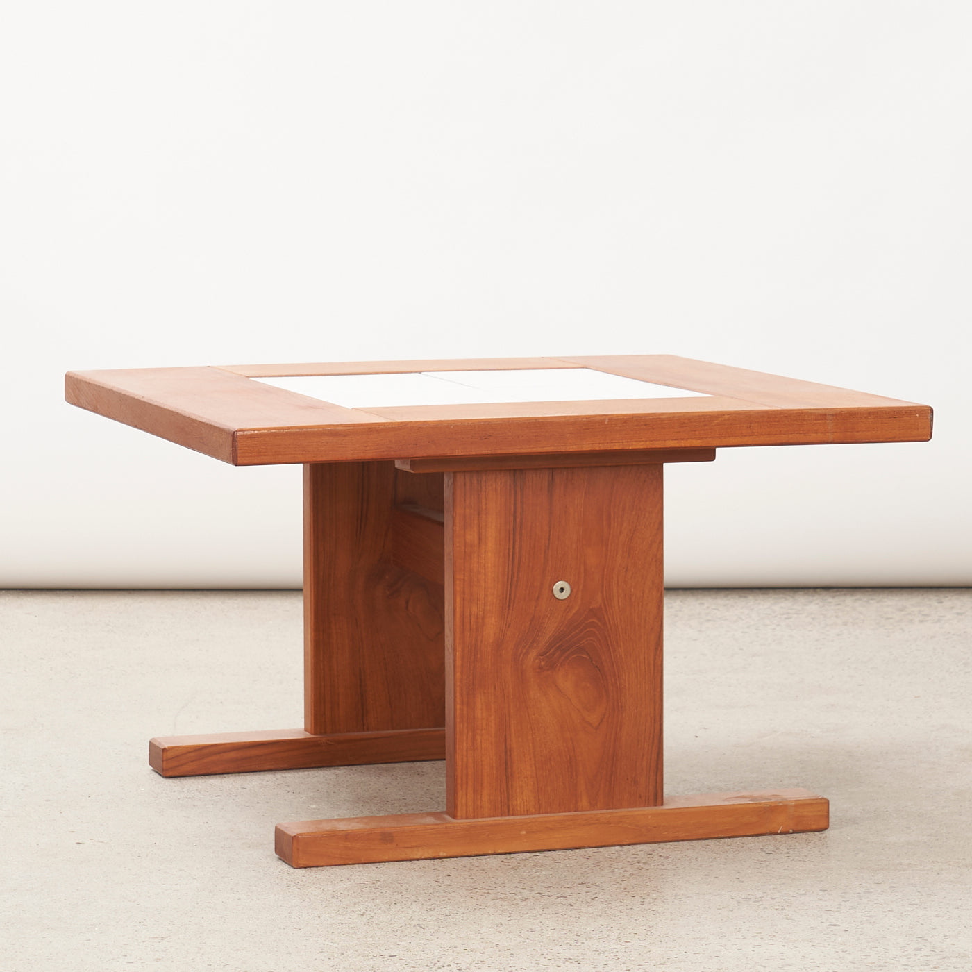 Teak Tile Top Coffee / Side Table