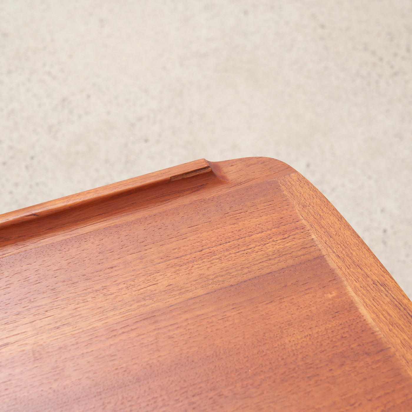 Pair of Teak Side Tables w/ Slatted Shelf