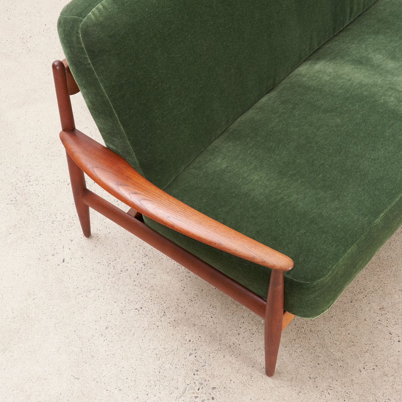 Teak & Beech Sofa by Grete Jalk for France & Daverkosen, Denmark