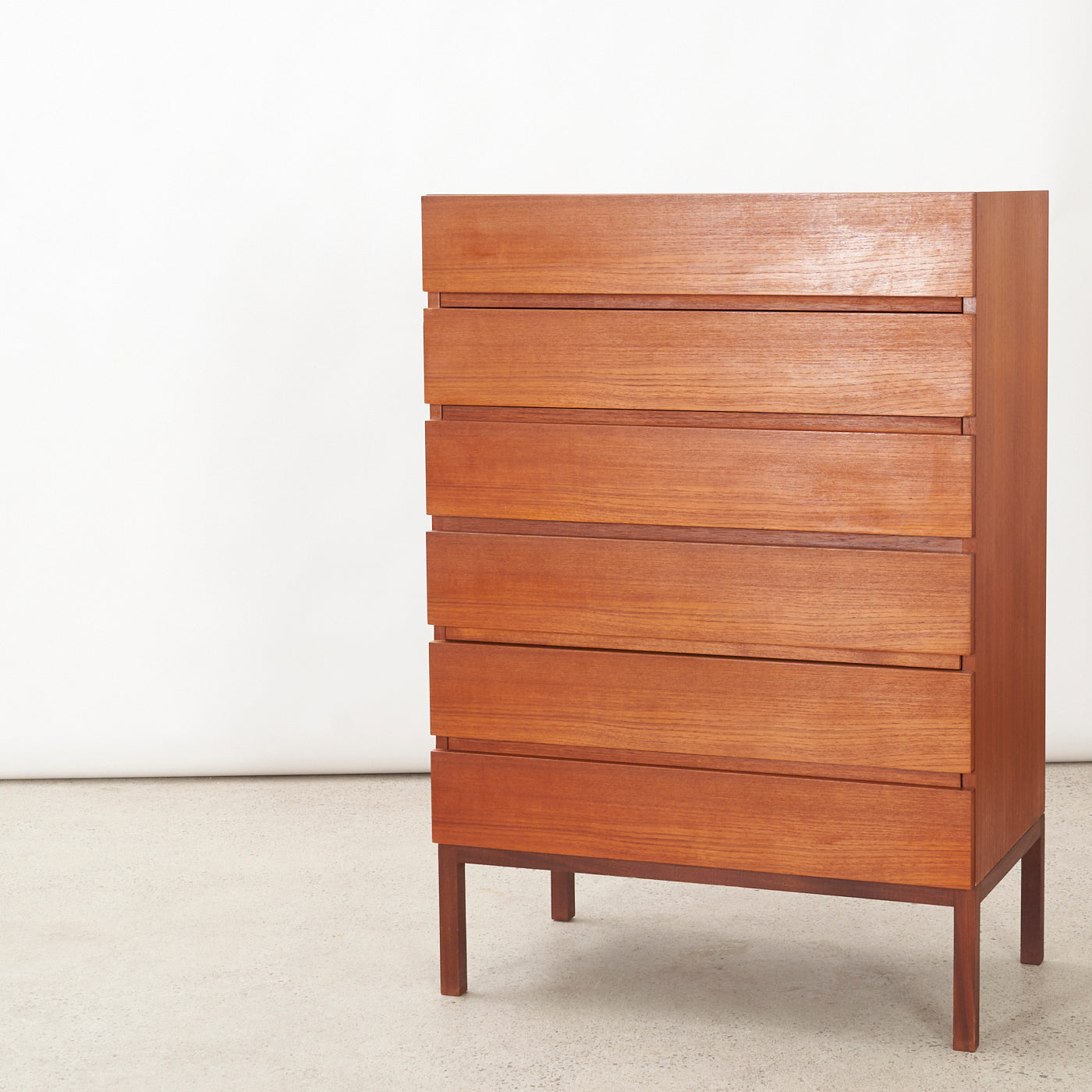Teak 6 Drawer Dresser by REFF