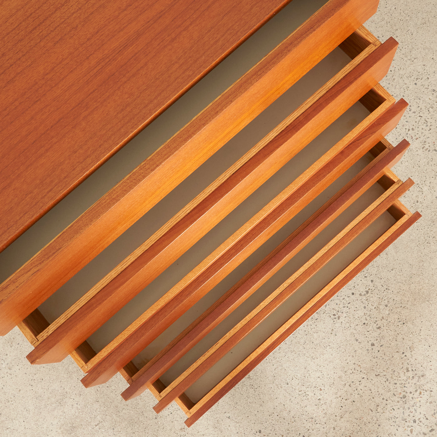 Teak 6 Drawer Dresser by REFF