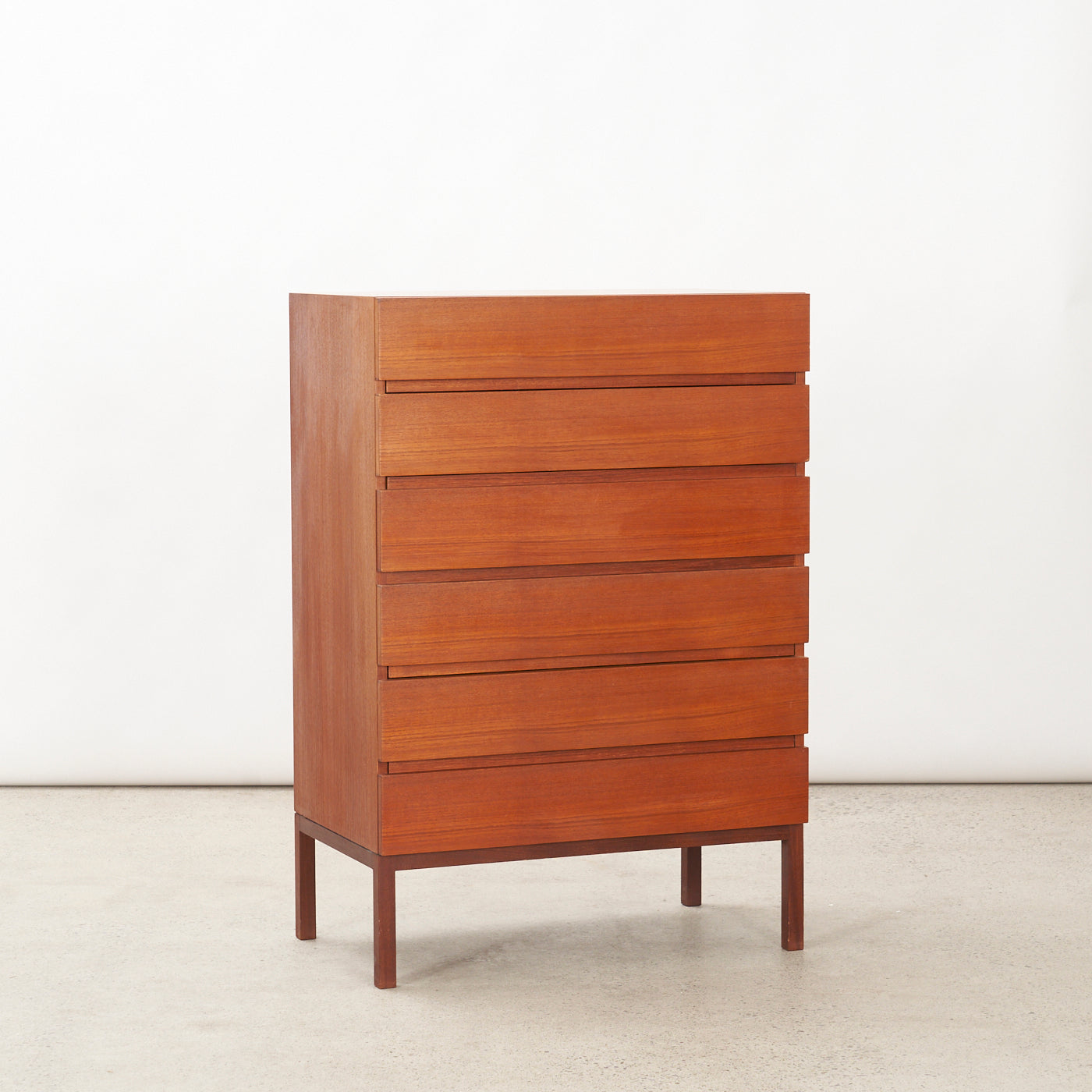 Teak 6 Drawer Dresser by REFF