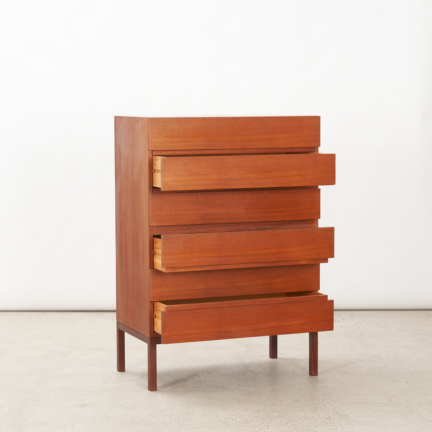 Teak 6 Drawer Dresser by REFF