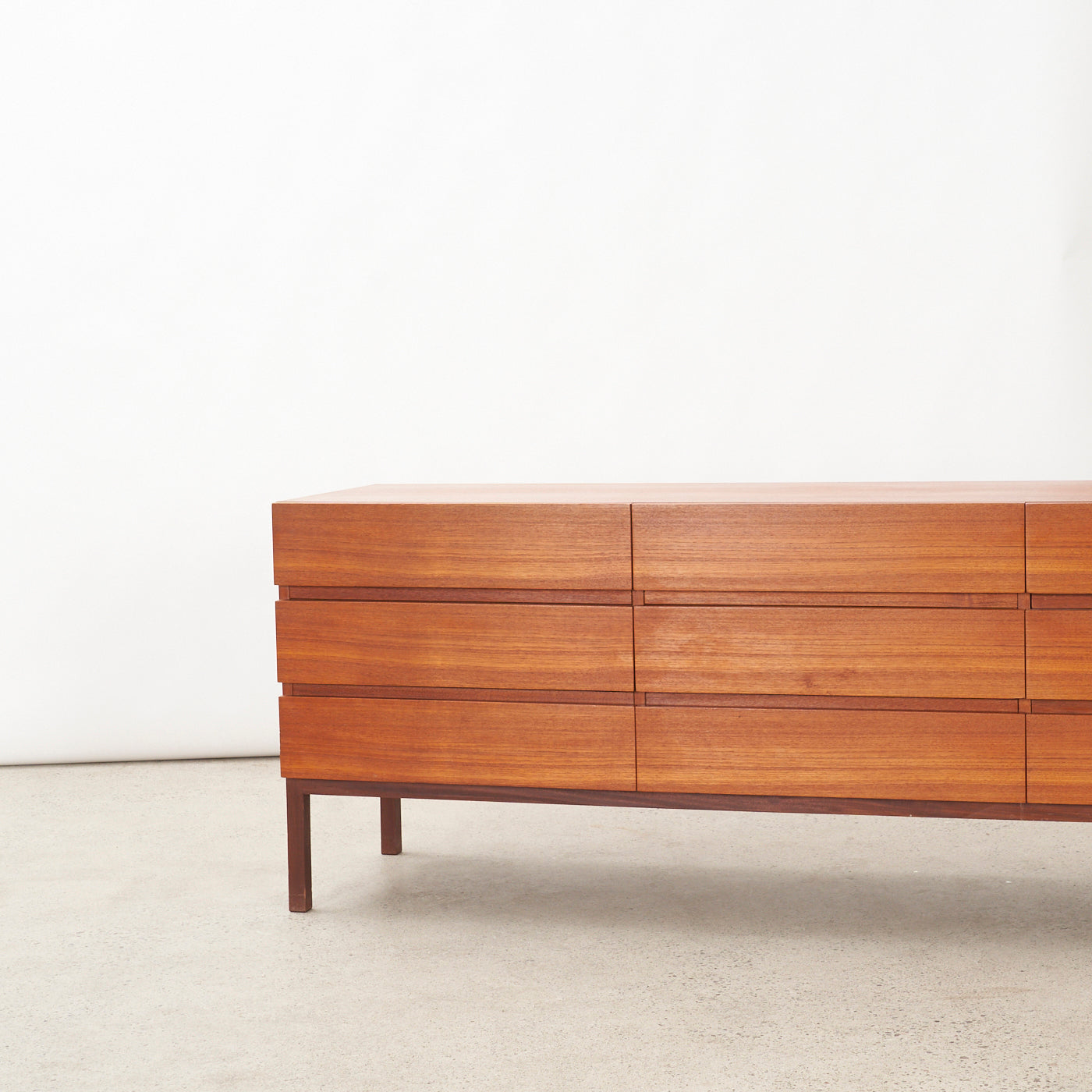Teak 9 Drawer Dresser by REFF
