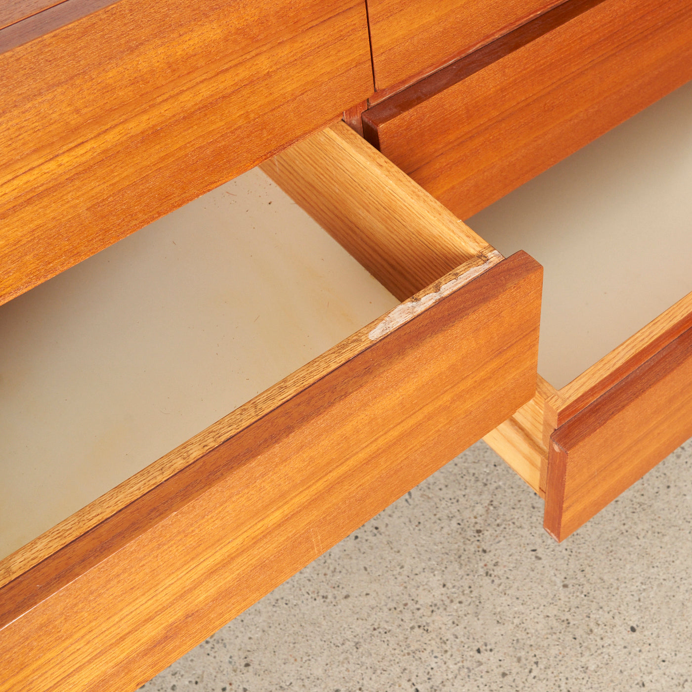 Teak 9 Drawer Dresser by REFF