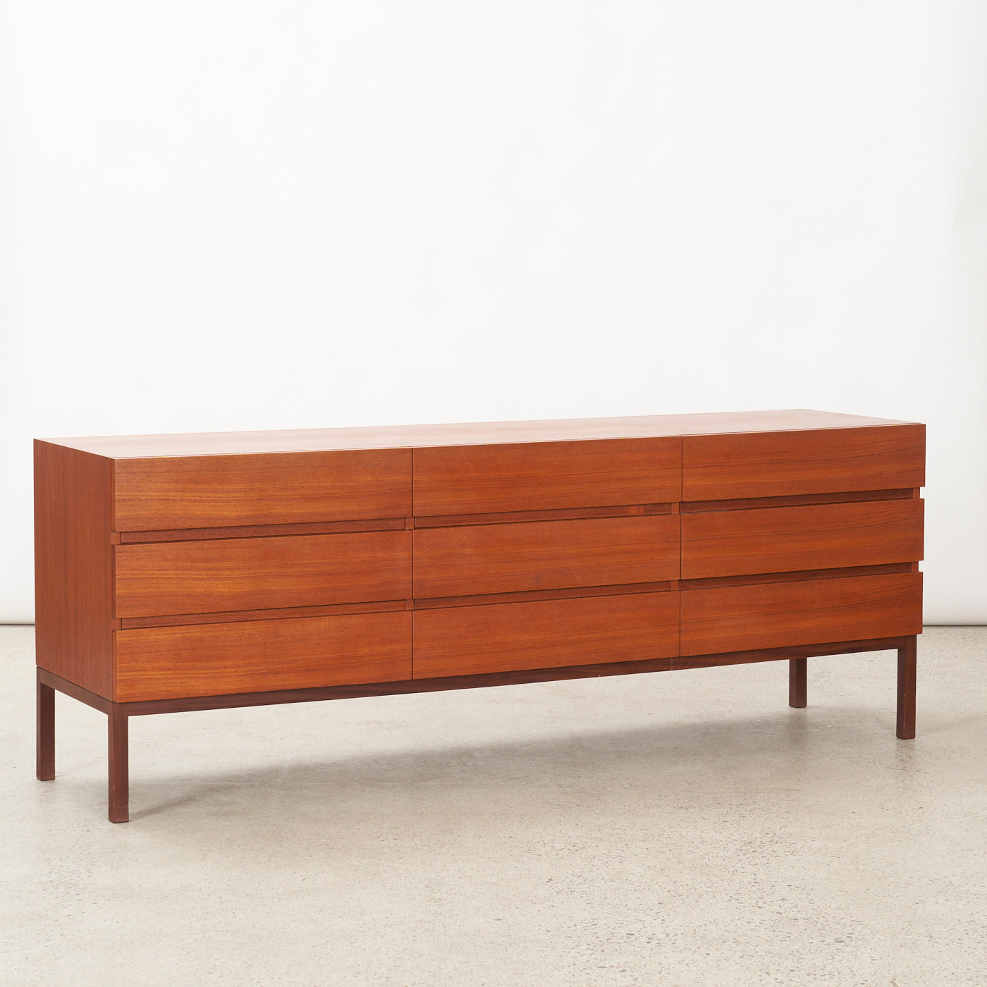 Teak 9 Drawer Dresser by REFF