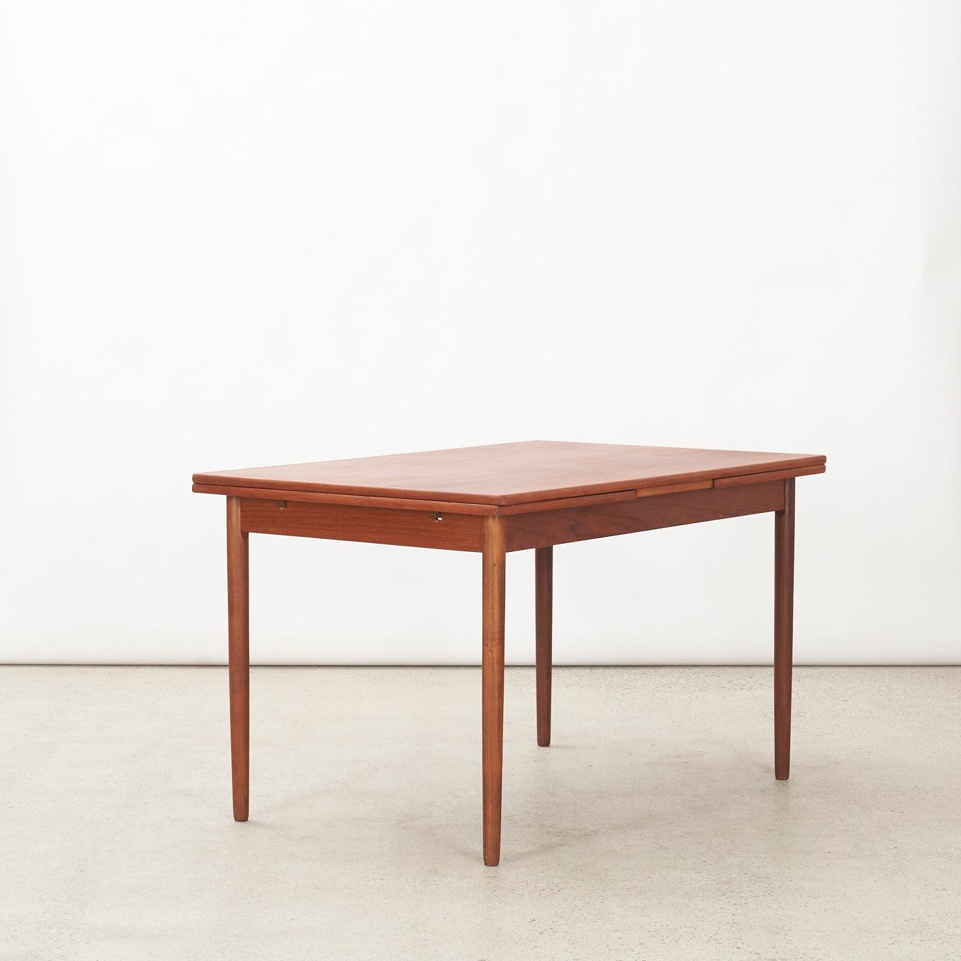 Teak Draw-Leaf Dining Table