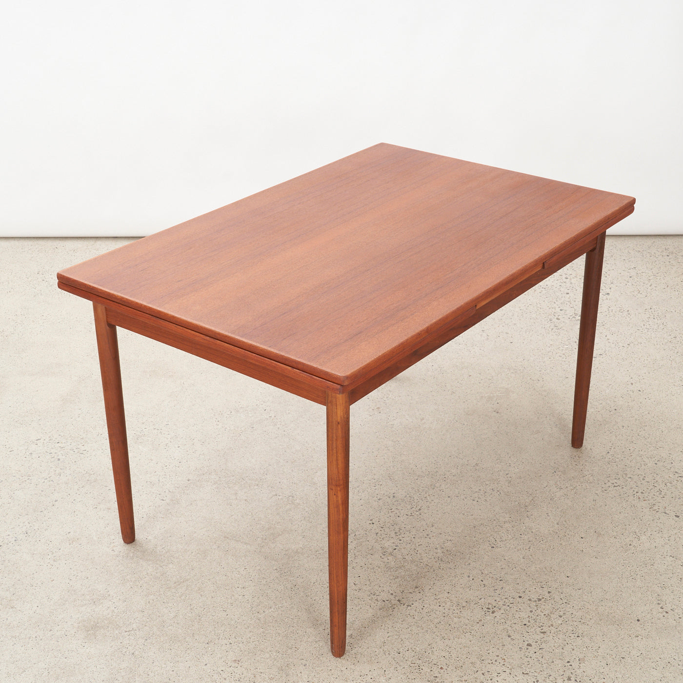 Teak Draw-Leaf Dining Table