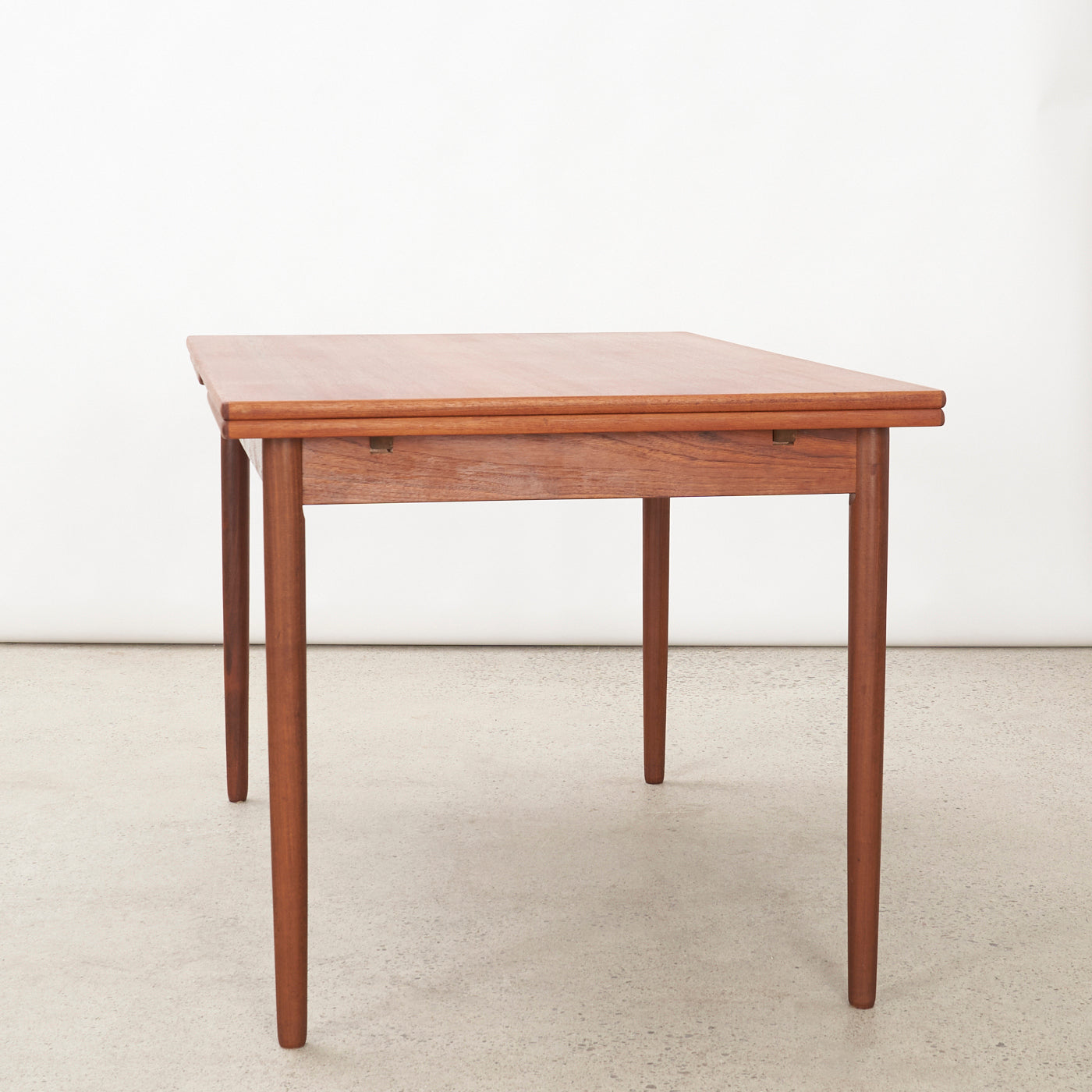 Teak Draw-Leaf Dining Table