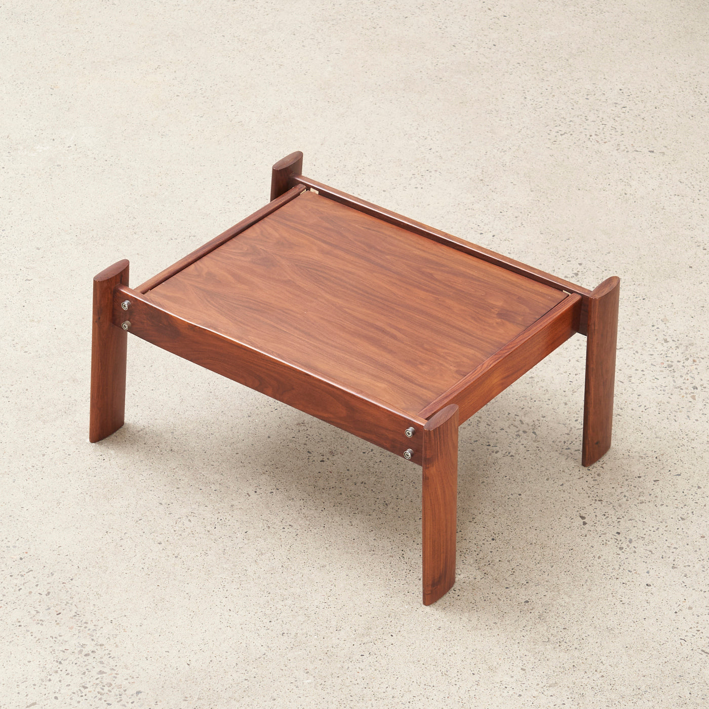 'MP-41' Rosewood Ottoman / Side Table by Percival Lafer, Brazil