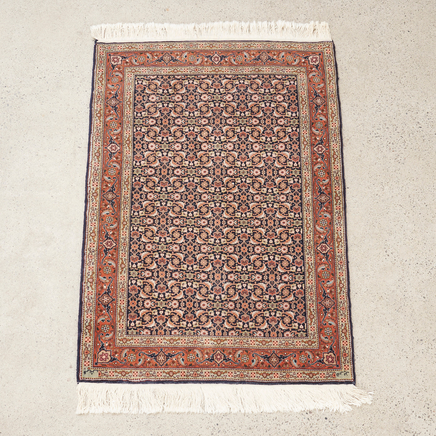 Vintage Persian Hand-Knotted Rug