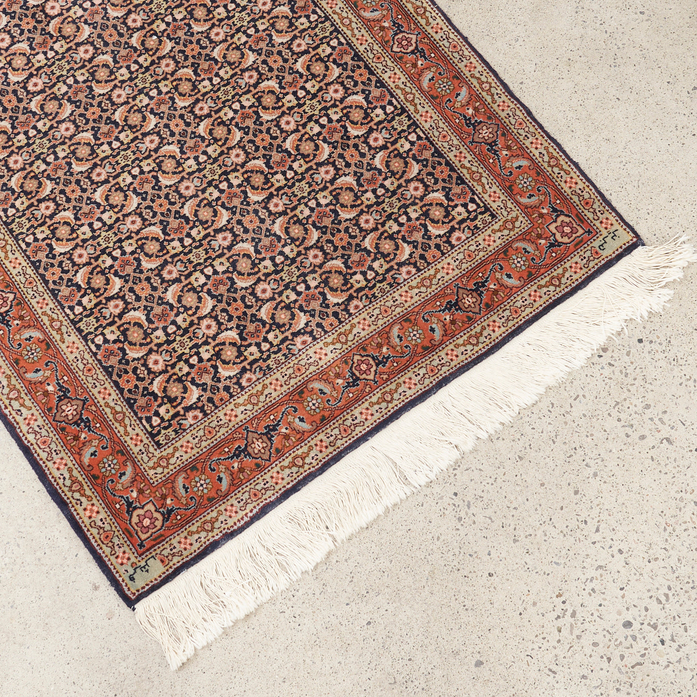 Vintage Persian Hand-Knotted Rug